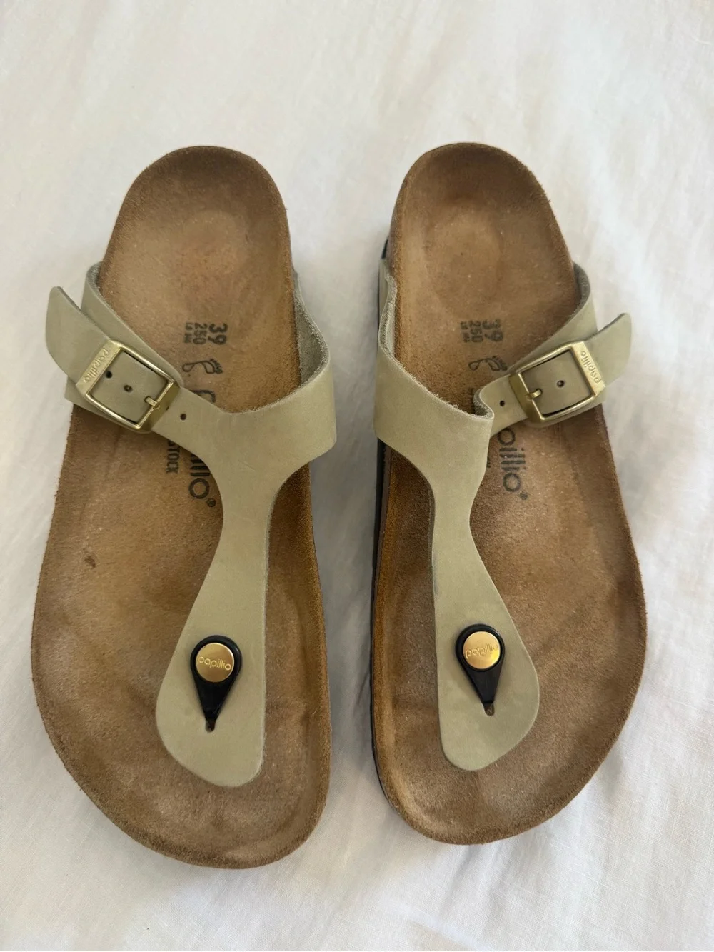 Birkenstock Papillio Gizeh Flex Platform Nubuck Leather